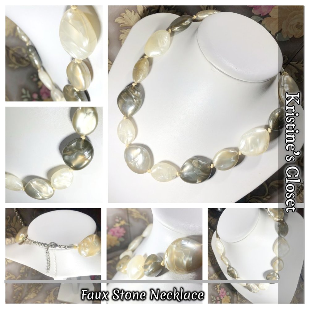 Vintage Faux Stone Necklace